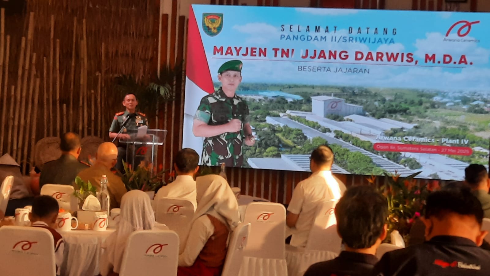 Kunker Pangdam II/ Sriwijaya Ke PT. Arwana Citra Mulia Tbk