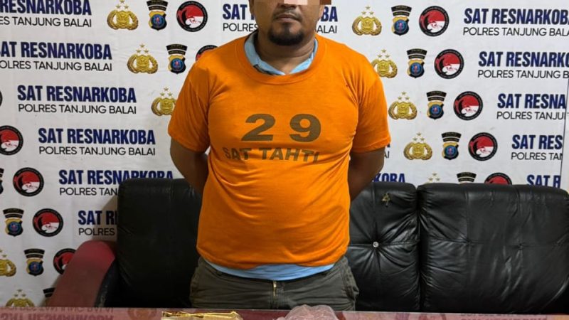 Polres Tanjung Balai Amankan Bandar Sabu 1.000 Gram