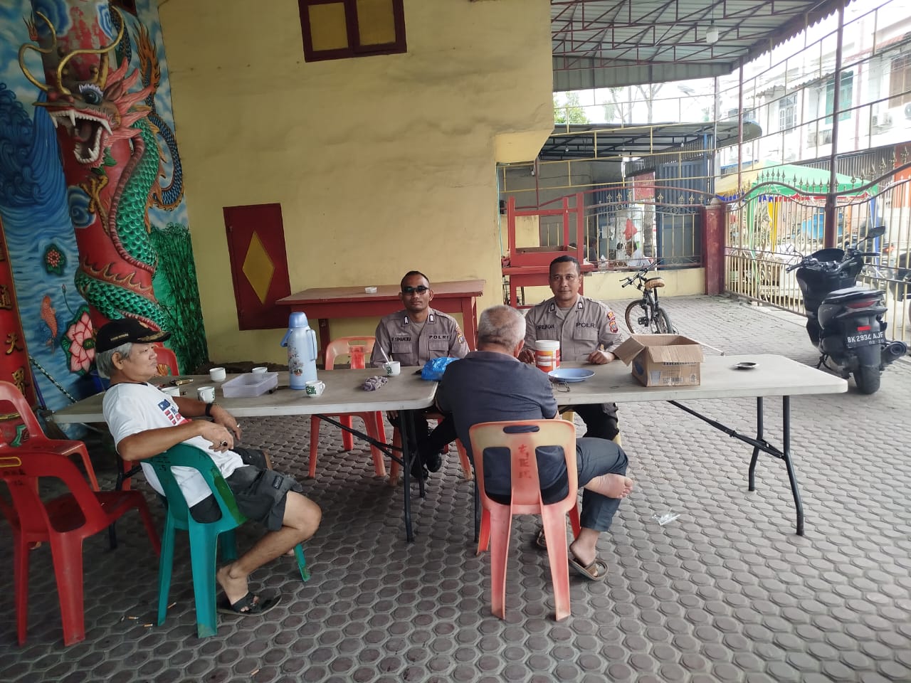 Polsek Tanjung Balai Selatan Polres Tanjung Balai Sampaikan Pesan Kamtibmas ke Warga