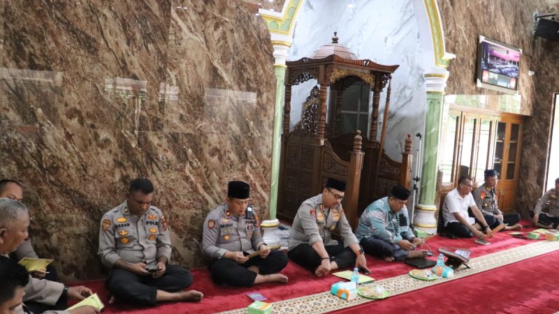 Kapolres Langkat Laksanakan Dzikir Bersama Untuk Membangun Integritas, Memperkuat Moralitas dan Sinergi Hati Sesama Anggota Polri