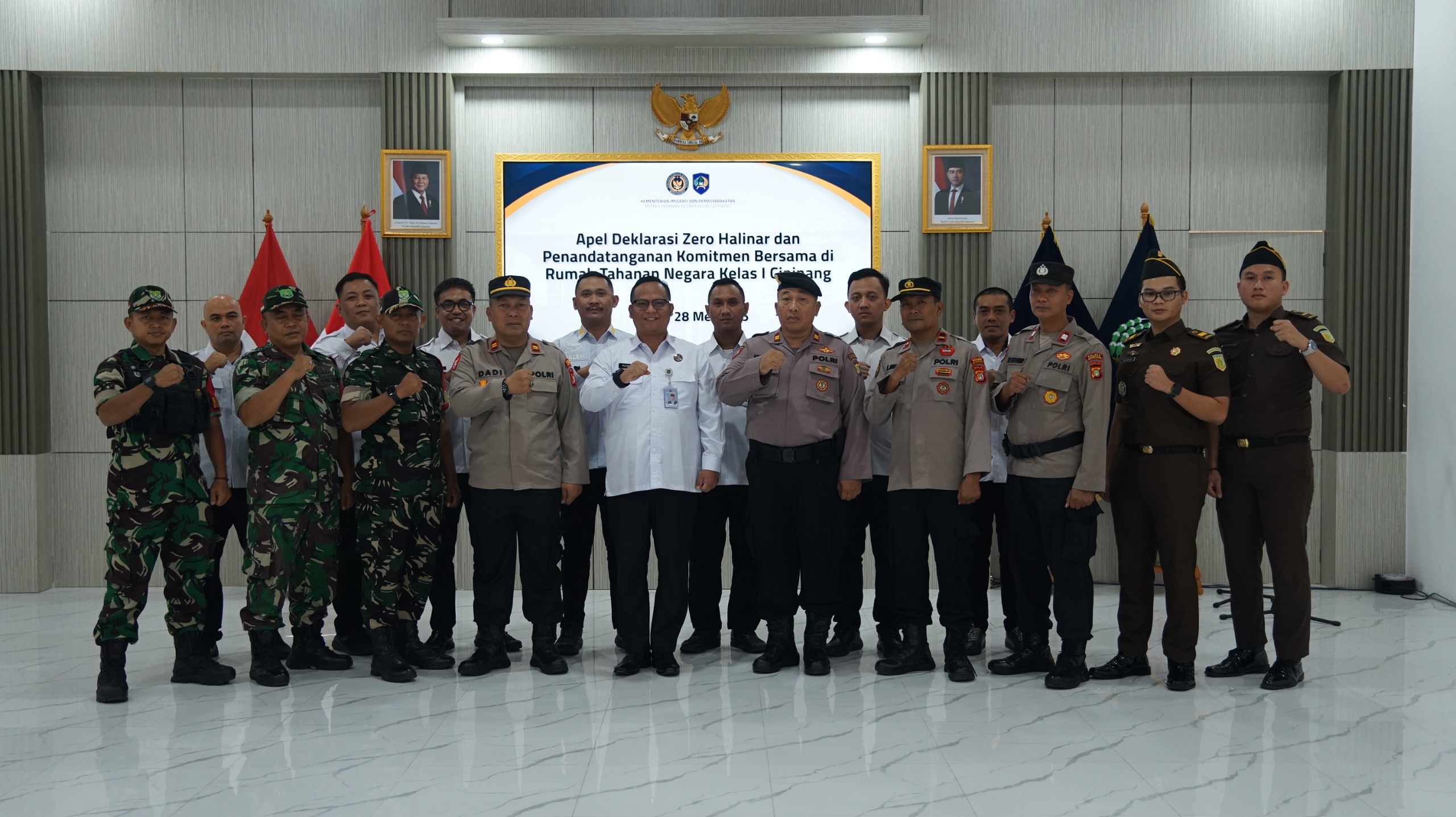 Rutan Cipinang Gelar Apel Deklarasi Penandatanganan dan Komitmen Bersama Zero Halinar