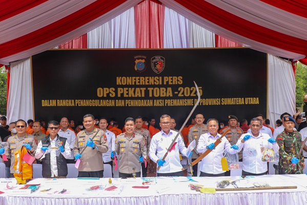 Operasi PEKAT TOBA-2025 Berakhir, Polda Sumut Berhasil Memberantas Sebanyak 1.153 Kasus Premanisme