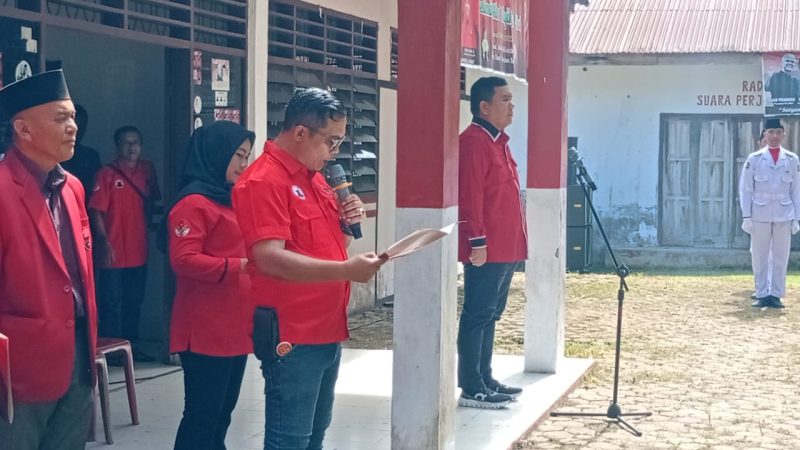 DPC PDI Perjuangan Kabupaten Langkat Gelar Upacara Memperingati Hari Lahirnya Pancasila dan Pembagian Baksos