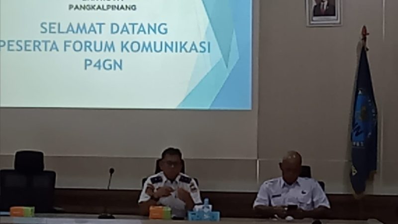 Ahmad Subekti Hadiri Forum Komunikasi P4GN Pangkalpinang
