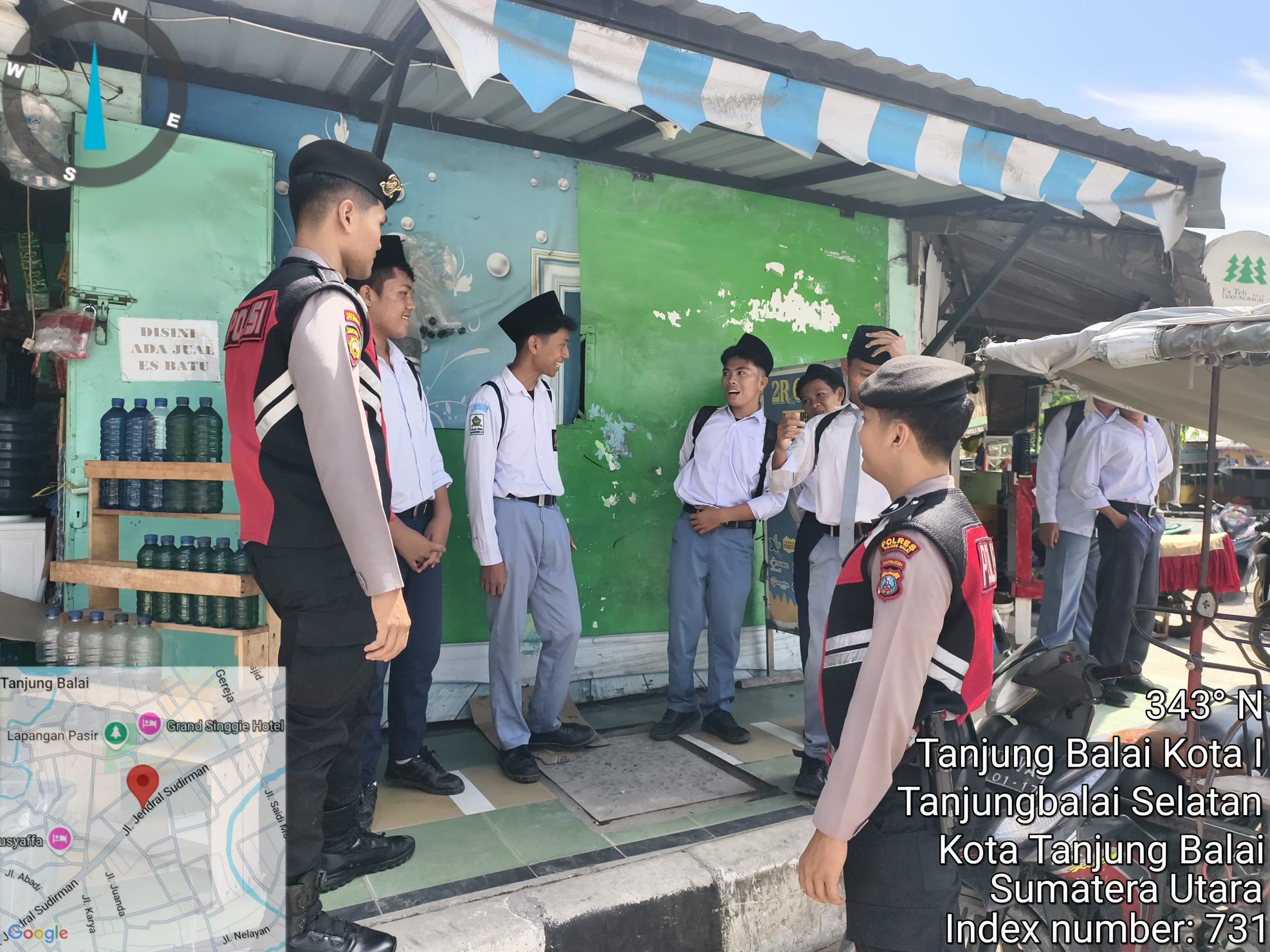 Antisipasi Tawuran di Kalangan Pelajar, Polres Tanjung Balai Pengamanan Saat Jam Pulang Sekolah
