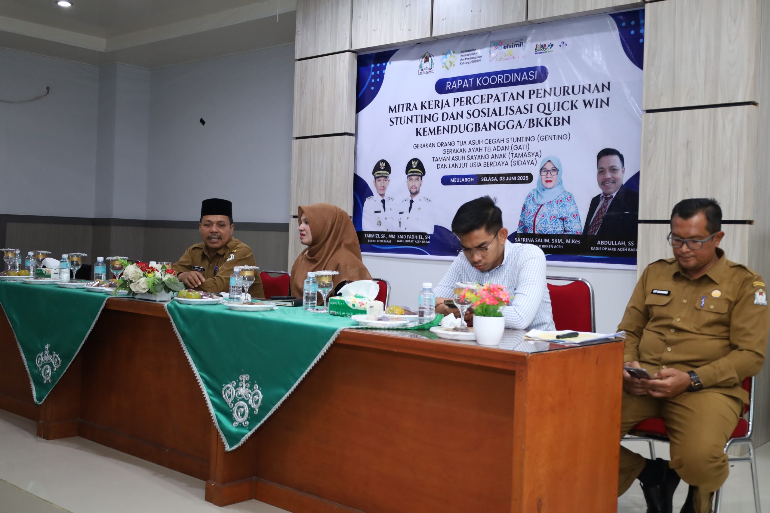 Pemerintah Kabupaten Aceh Barat laksanakqn Rapat Koordinasi Tim Percepatan Penurunan Stunting (TPPS)