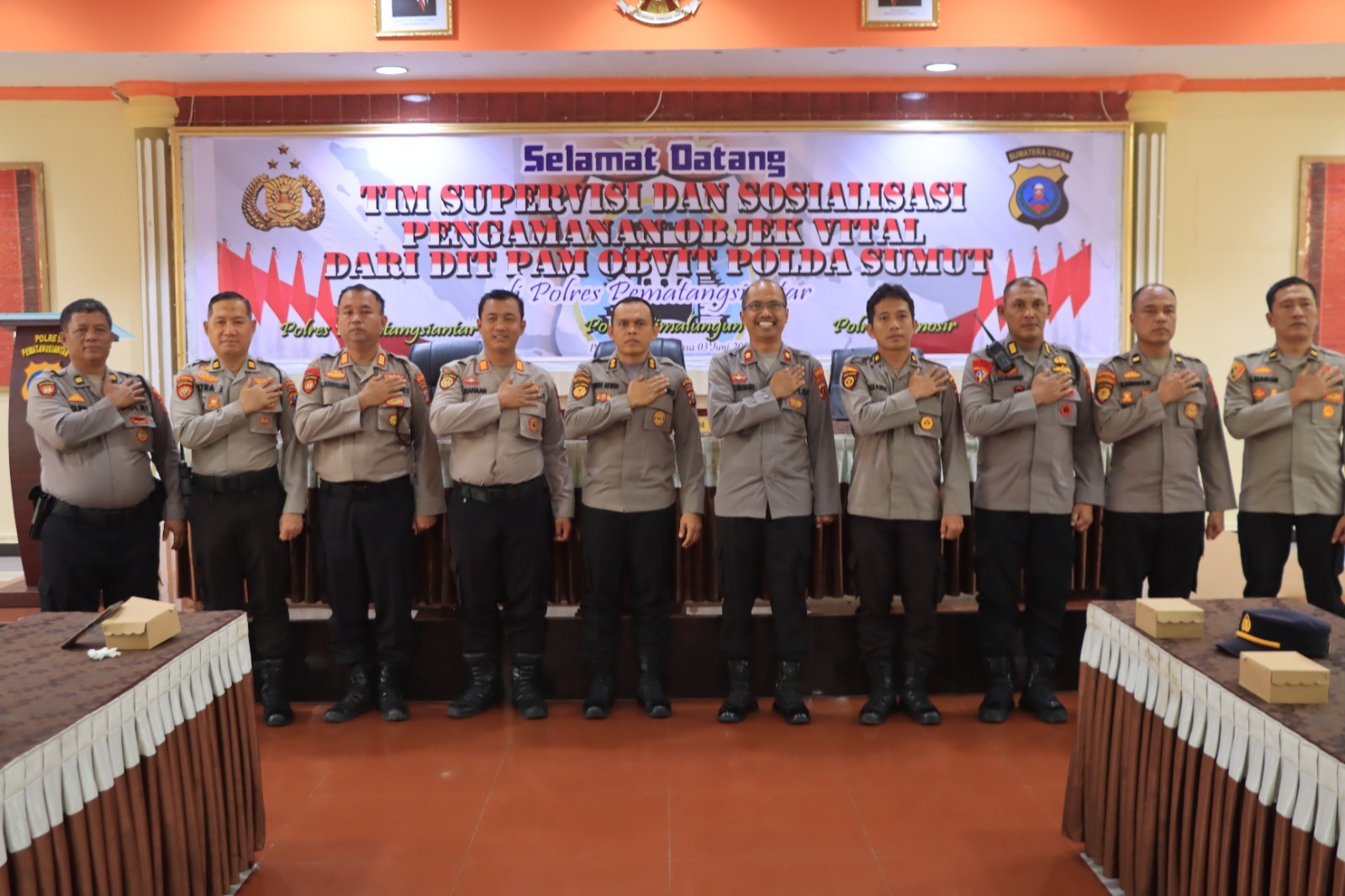 Polres Pematangsiantar Terima Kunjungan Kerja Ditpamobvit Polda Sumut