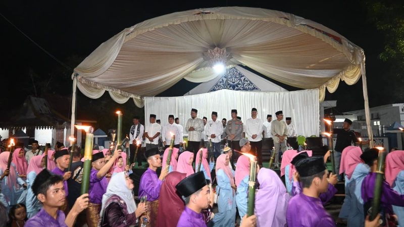 Kapolres Inhu Pimpin Langsung Amankan Pawai Takbir Idul Adha