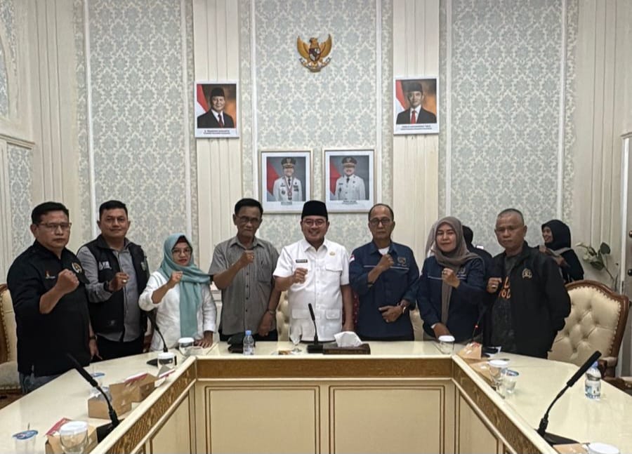 Wawako dan Sekda Kota Palembang Terima Audiensi Pengurus PWI Sumsel