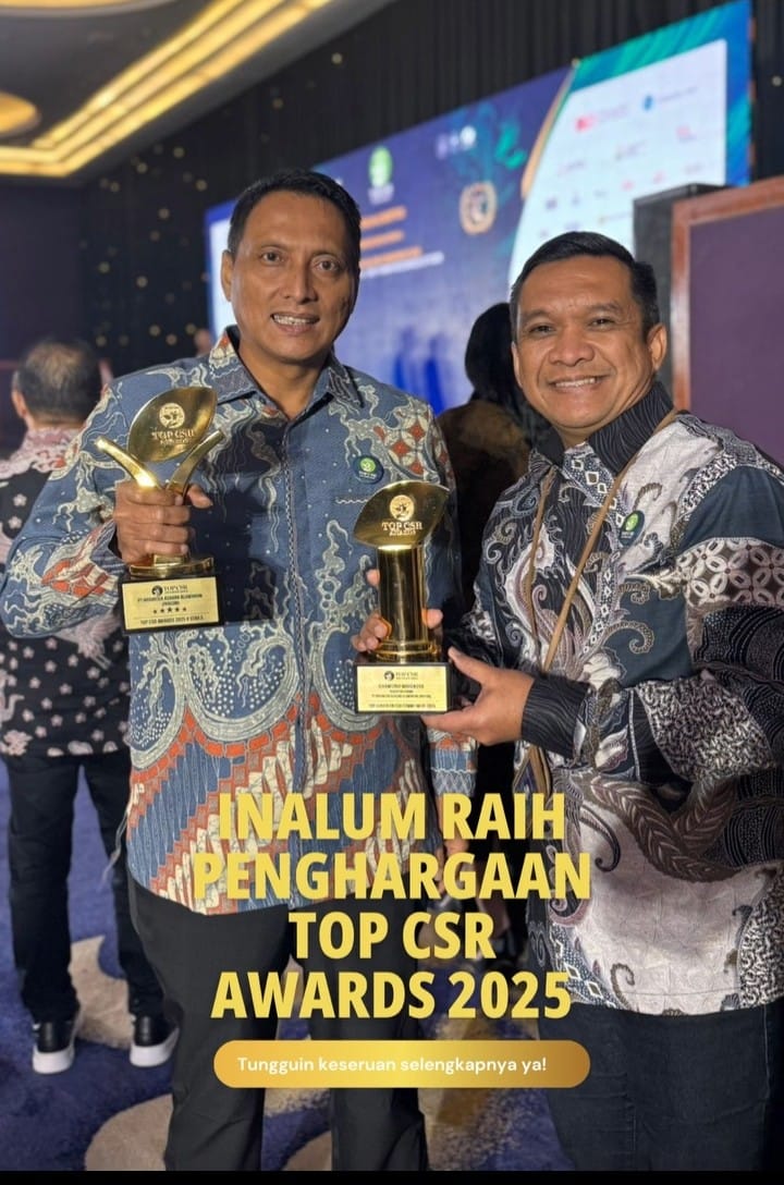 PT Inalum Kembali Raih Penghargaan Top CSR Award 2025