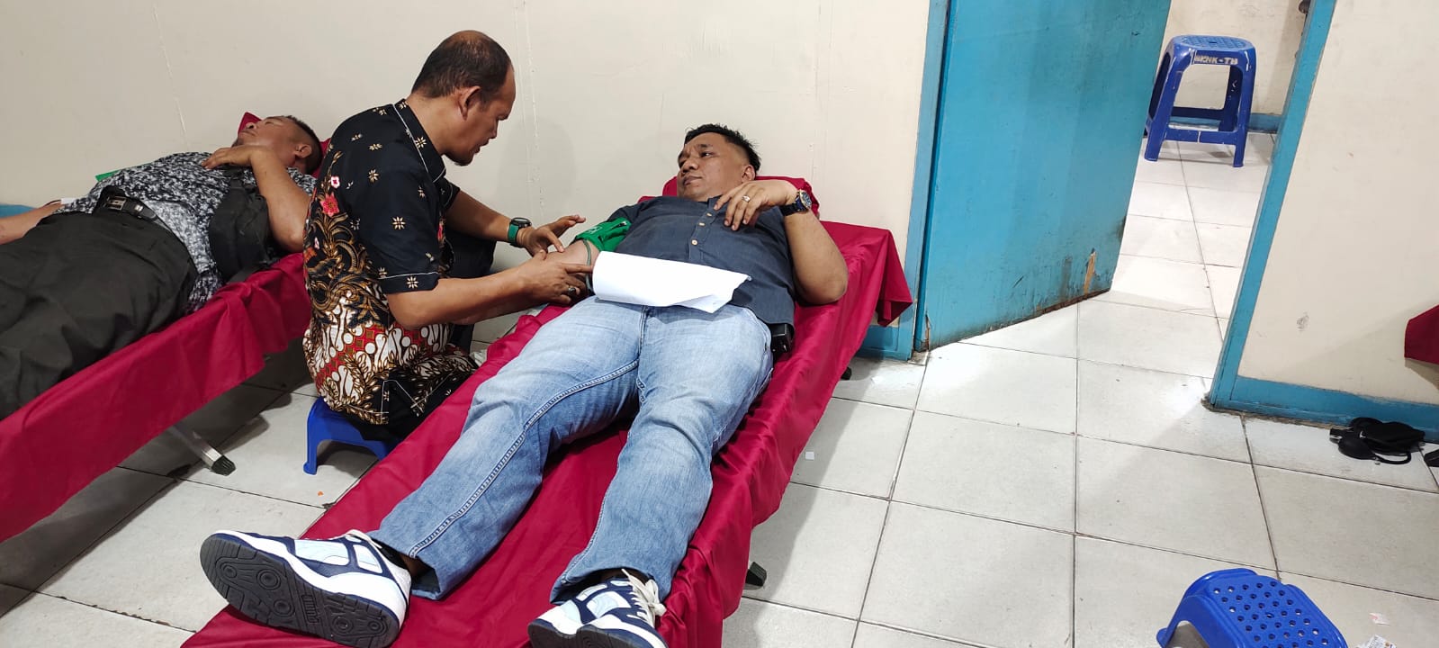 Peringati HANI, Polres Tanjung Balai Gelar Donor Darah Bersama BNN