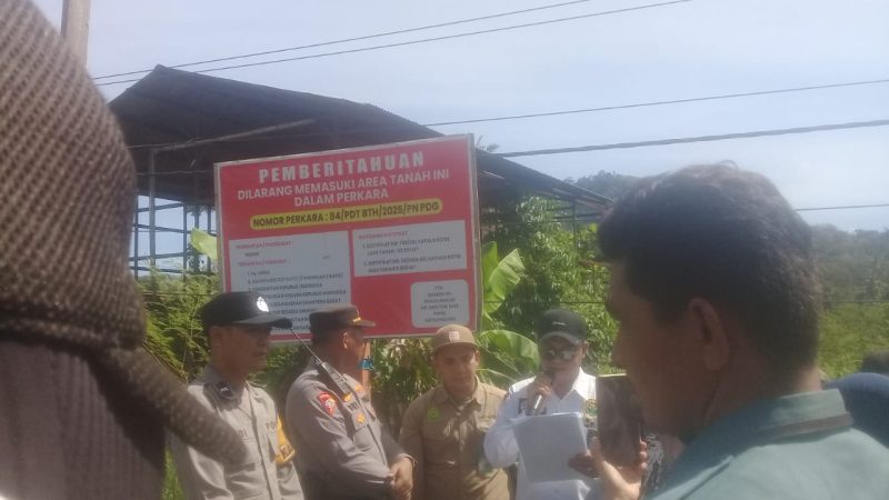 Tanah Pusako Tinggi Kaum Sari Ameh Kapalo Koto Diduga Dijual Mafia Tanah, PN Padang Masih Dalam Sidang Langsung Eksekusi