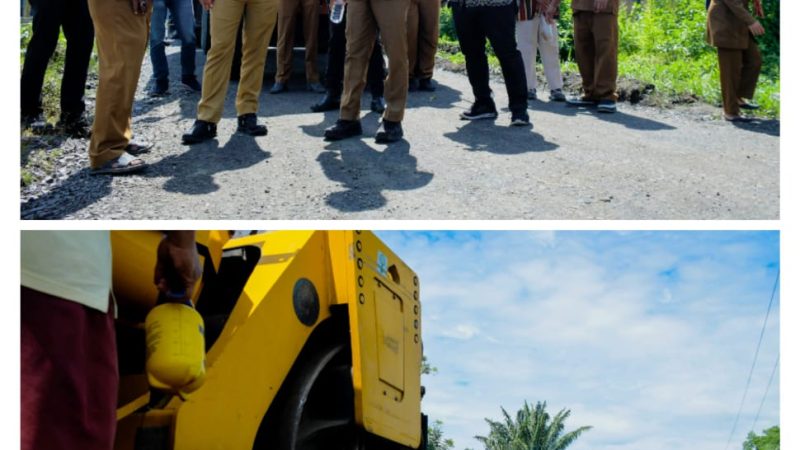 Tinjau Pembangunan Jalan Kecamatan Bintang Bayu dan Pantai Cermin, Wabup Sergai : Diminta Pengawasan Ketat OPD Terkait