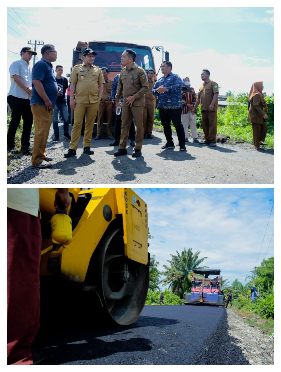 Tinjau Pembangunan Jalan Kecamatan Bintang Bayu dan Pantai Cermin, Wabup Sergai : Diminta Pengawasan Ketat OPD Terkait
