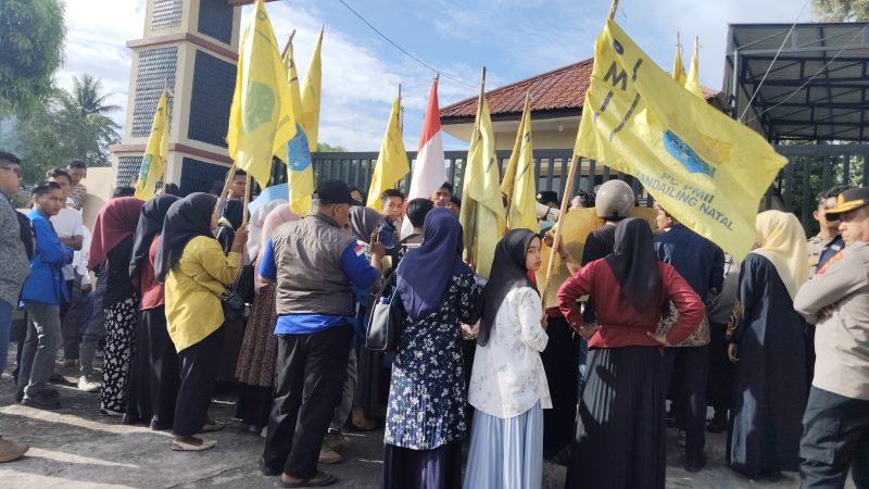 Terkait Penertiban PETI, PC PMII Seruduk Polres Madina