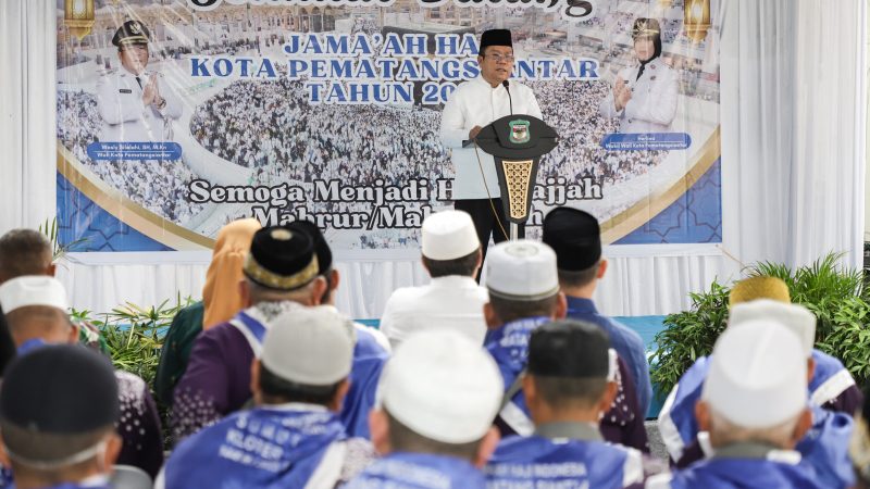 Wali Kota Wesly Silalahi Sambut Pemulangan Jamaah Haji/Hajjah Kota Pematangsiantar 1446 H/2025 M