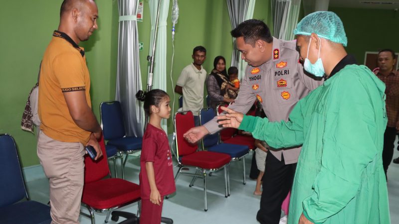 Wujud Kepedulian di Hari Bhayangkara ke-79, Polres Aceh Barat Gelar Bakti Sosial Operasi Bibir Sumbing