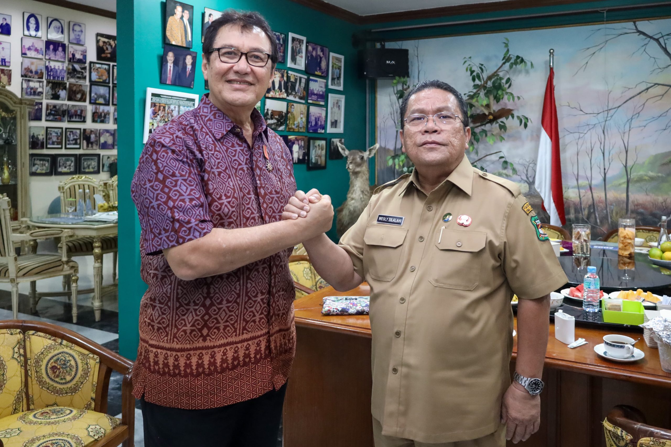 Wali Kota Pematangsiantar Bertemu Rahmat Shah