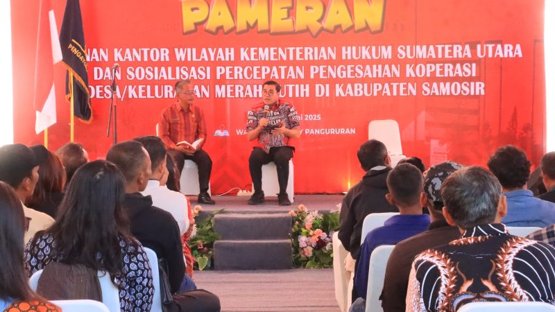 Kemenhum Kanwil Sumut Fasilitasi Pengesahan Koperasi Merah Putih, Wabup: Kabupaten Samosir Sudah Mencapai 88 Persen