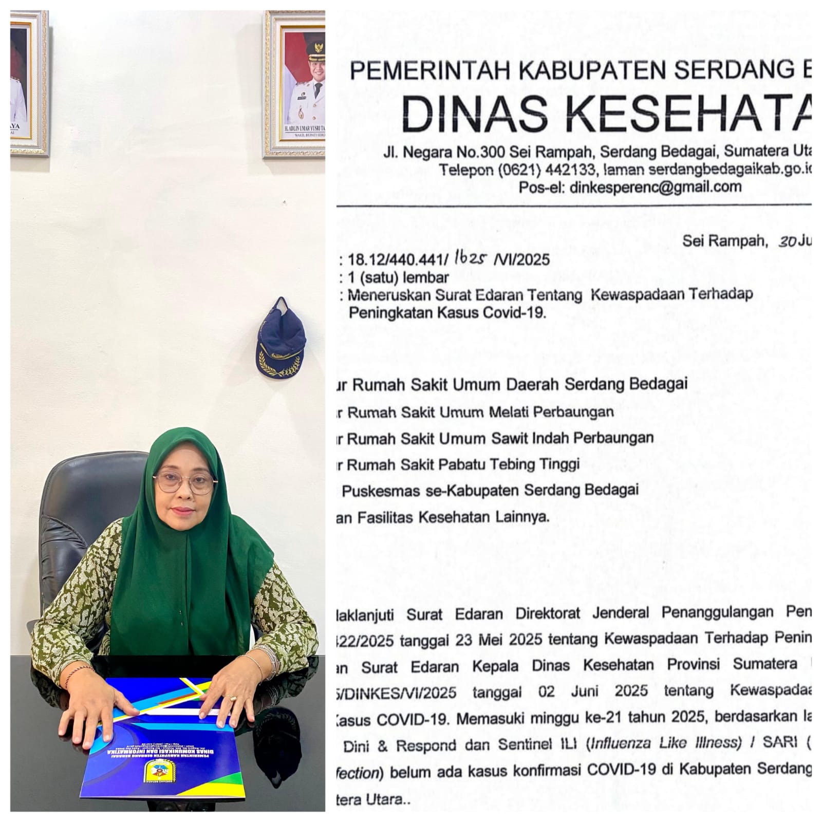 Merespon Edaran Kemenkes, Dinkes Sergai Tingkatkan Kewaspadaan Covid-19