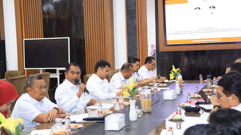 Bupati dan Wabup Sergai Terima Kunker Anggota DPRD Sumut Dapil IV, Bahas Pembangunan Jalan