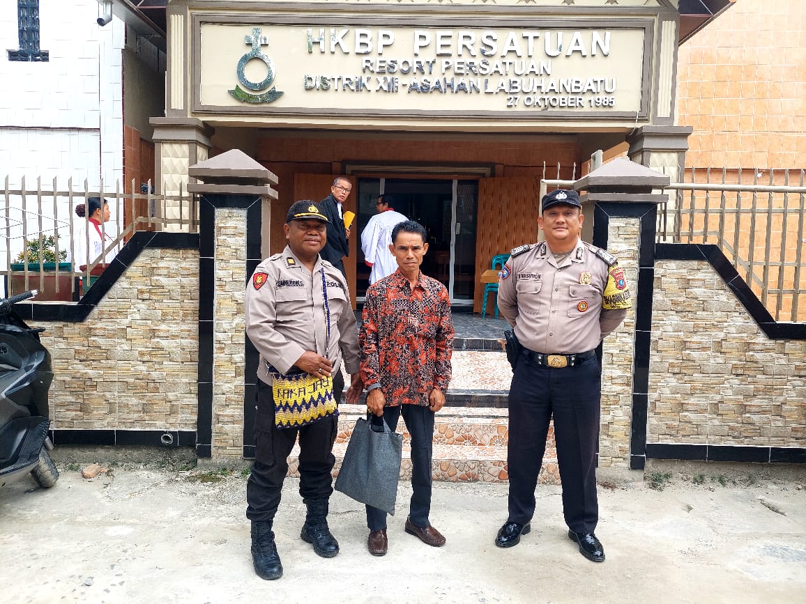 Polres Tanjungbalai, Polri Ciptakan Rasa Aman Nyaman Saat Beribadah