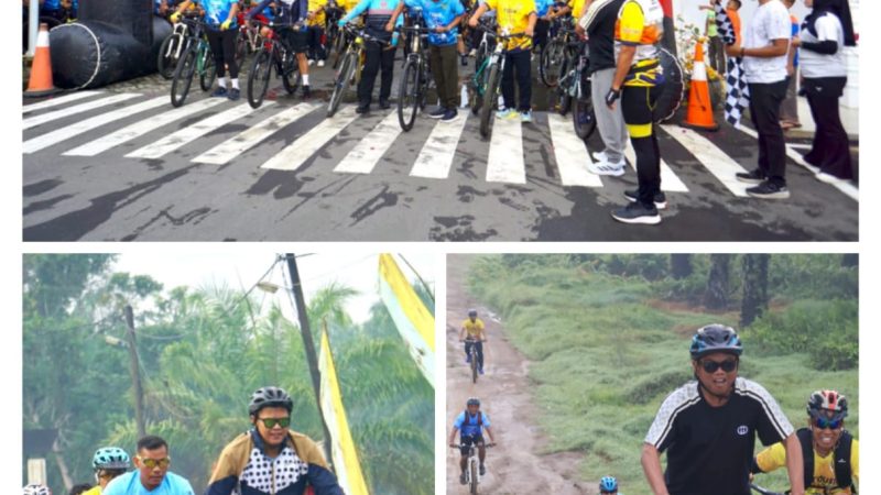 Pantang Menyerah, Jarak Tempuh 31,8 KM Darma Wijaya dan Adlin Tambunan Taklukkan Jalur Ekstrim Event Tour De Serdang Bedagai