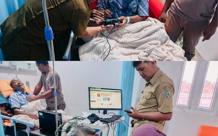 Disdukcapil Batu Bara Sigap Melakukan Perekaman KTP Elektronik Kepada Dua Pasien di Rumah Sakit Umum Bidadari