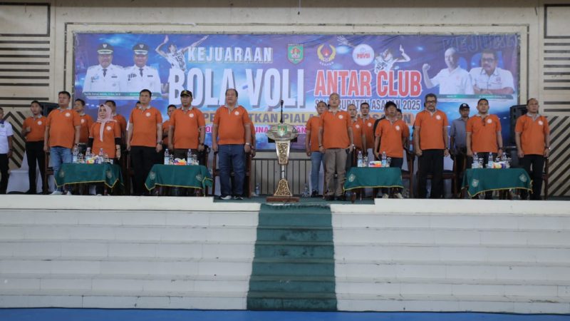 Kejuaraan Bola Voli Antar Club se-Kabupaten Asahan 2025 Resmi Dibuka, Bupati Asahan Berharap Lahirkan Atlet Berprestasi