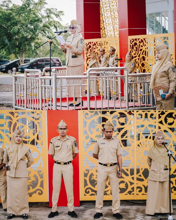 Bapenda Bertindak Sebagai Petugas Apel Gabungan ASN di Lingkungan Pemkab Batu Bara