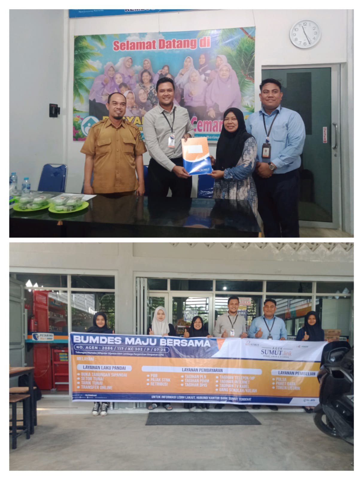 Bank Sumut Launching Sumut.link di BUMdes Petaring Dalam Layanan Pembayaran PBB