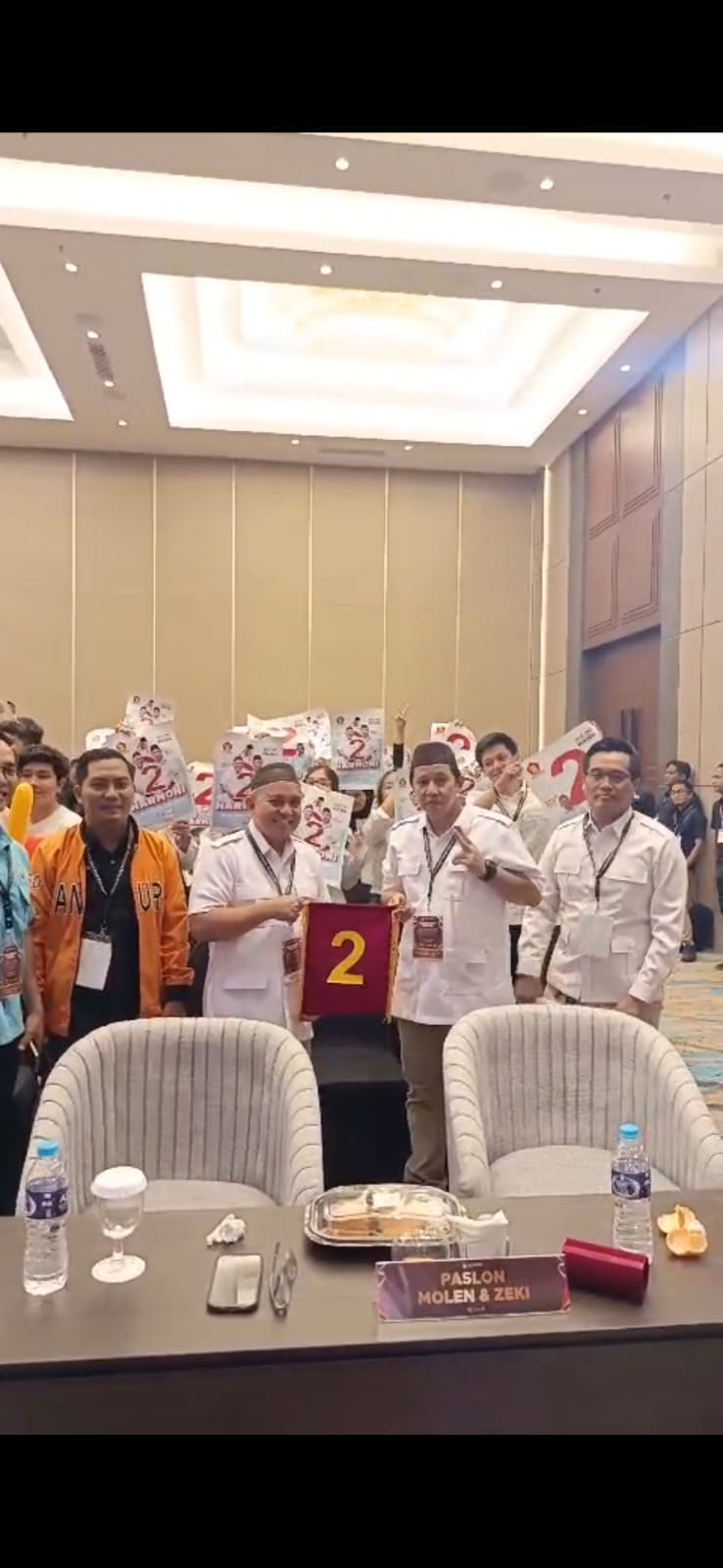 Dalam Pilkada Ulang Pasangan HARMONI Maulan Aklil Dan Zeki Yamani Resmi Mendapatkan Nomor Urut 2