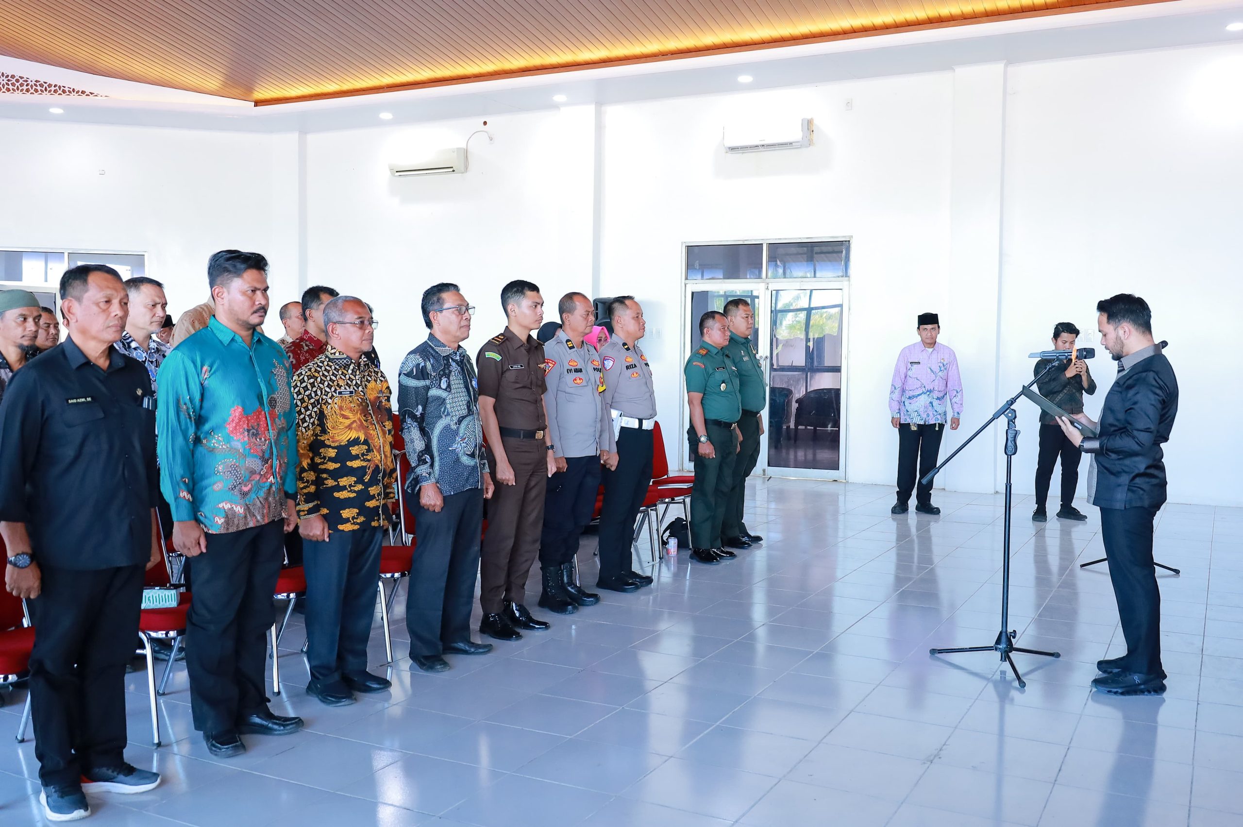Panitia Penyelenggara Peringatan Hari Ulang Tahun (HUT) ke-80 Kemerdekaan Republik Indonesia tingkat Kabupaten Aceh Barat resmi Dikukuhkan