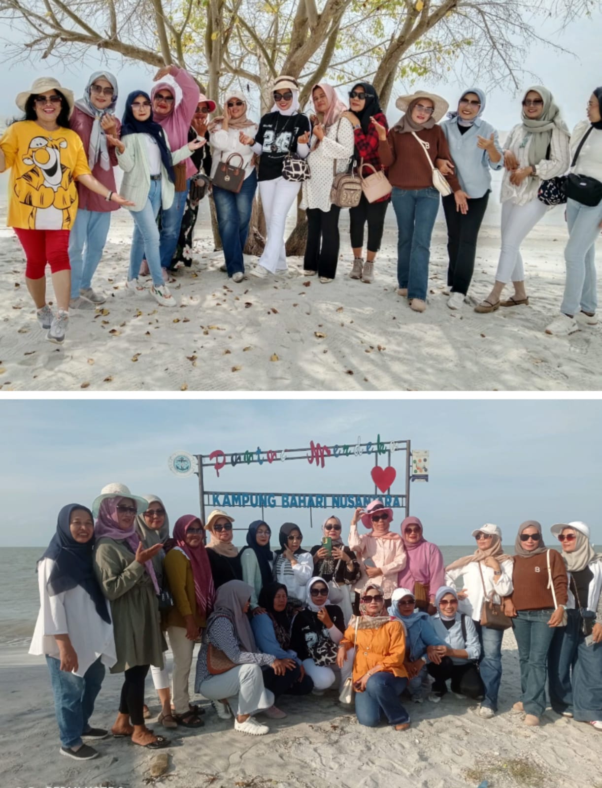 Kenalkan Keindahan Wisata Sergai, Alumni 1990 SMANSA Sei Rampah Reuni di Pantai Merdeka