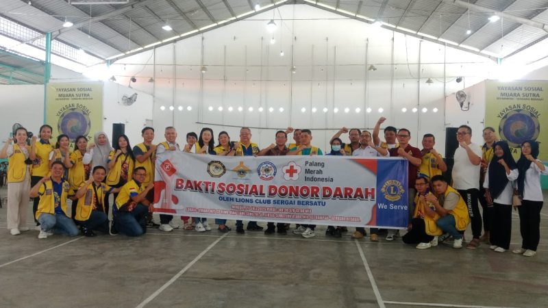 Aksi Nyata Kemanusiaan, Lions Club Sergai Bersatu Gelar Donor Darah