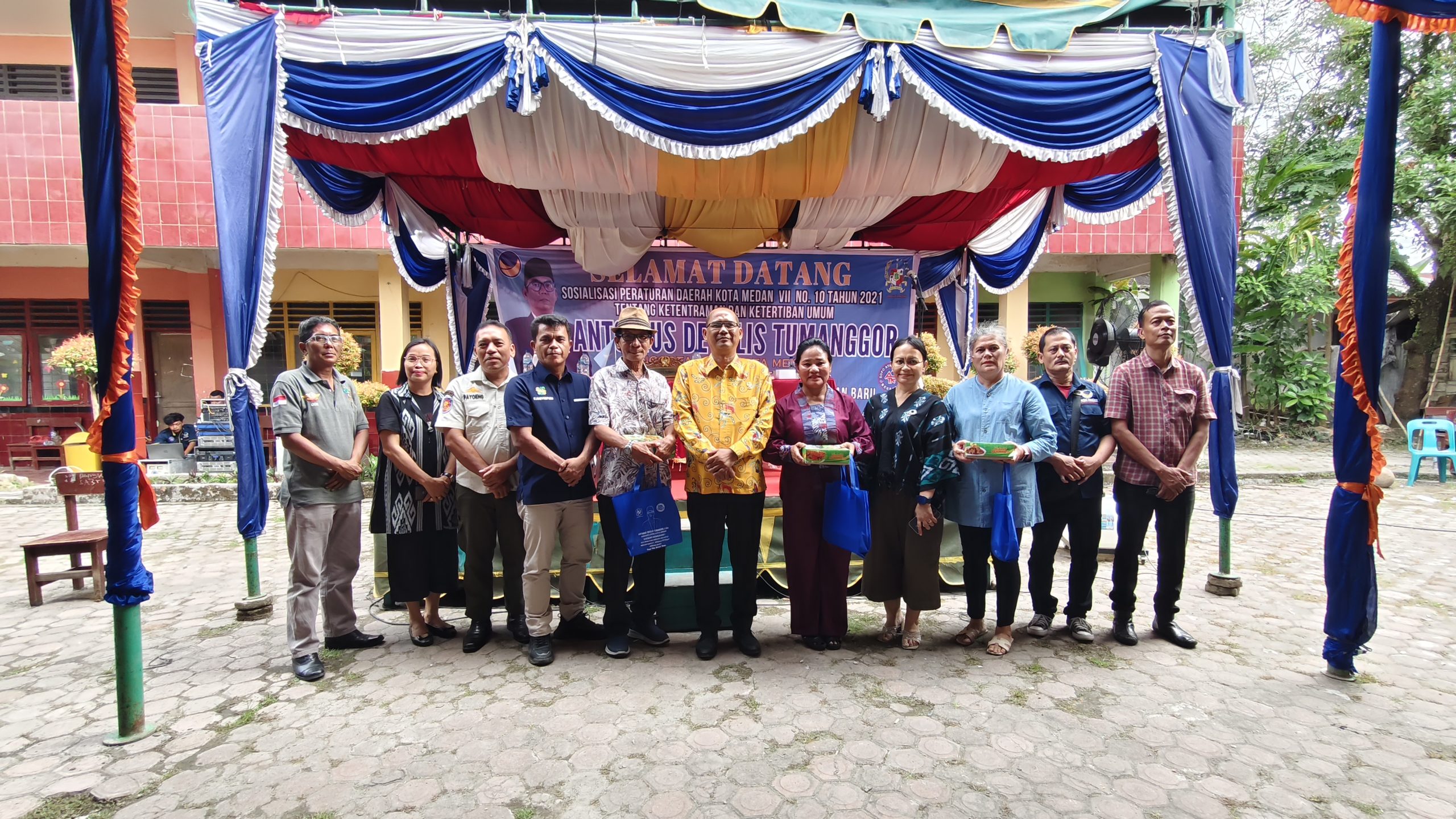 DPC Partai NasDem Kecamatan Medan Helvetia Hadiri Kegiatan Sosperda Anggota DPRD Medan Antonius Devolis Tumanggor