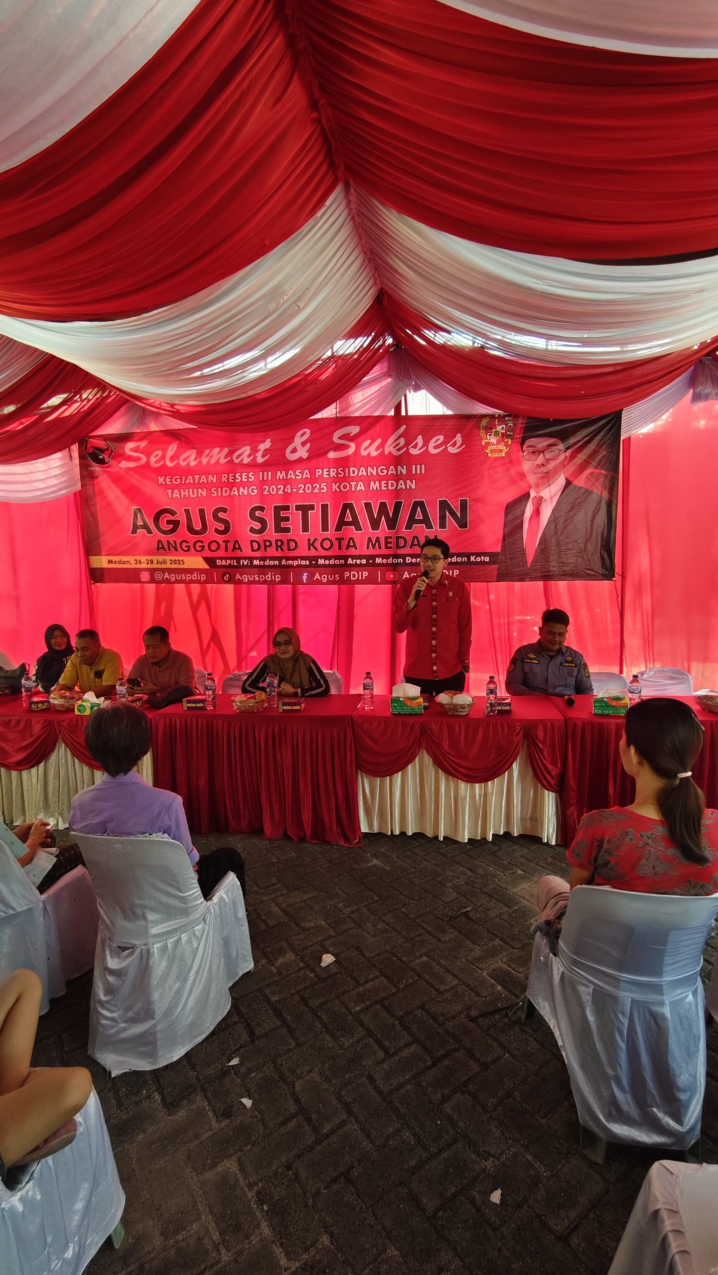 Laksanakan Reses III Masa Sidang III Tahun 2025, Agus Setiawan Respon Aspirasi Warga Terkait Krisis Air dan Proyek Parit Sampali