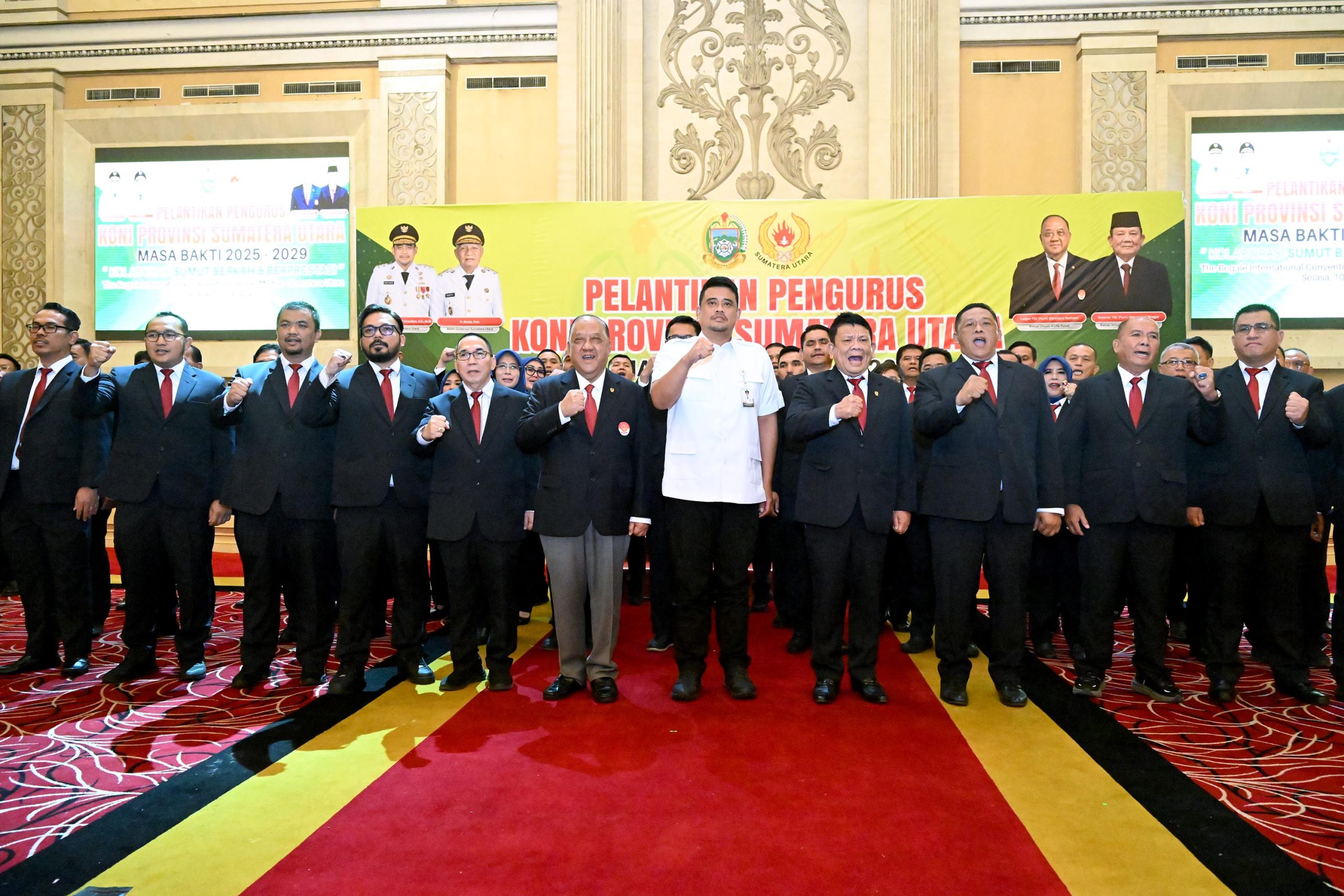 Pelantikan Pengurus KONI Sumut,  Bobby Nasution : Perbanyak Event, Jangan Dibatasi