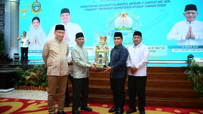 STQH Tingkat Sumut 2025 Berakhir, Wagub Surya Minta LPTQ Terus Perkuat Pembinaan dan Persiapan STQH Nasional
