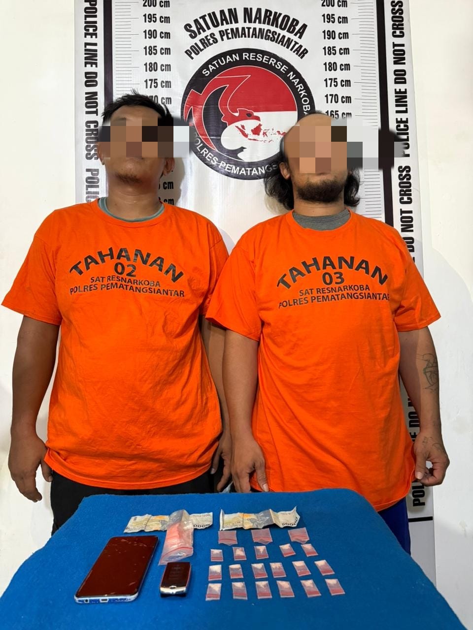 Sat Resnarkoba Polres Pematangsiantar Amankan Dua Pria Miliki 17 Paket Sabu