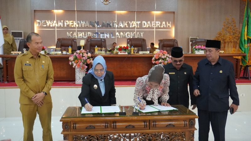Ranperda RPJMD Kabupaten Langkat Tahun 2025-2029 Disahkan Menjadi Perda