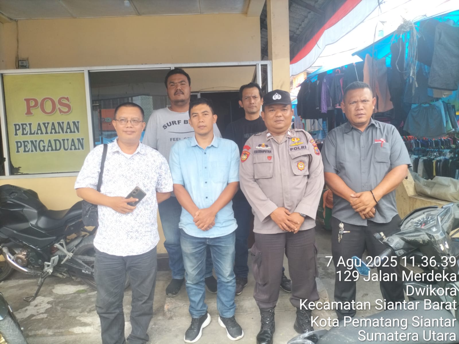 Cegah 3C dan Premanisme Siang Hari, Polsek Siantar Barat Patroli Jalan Kaki