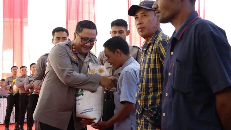 Polda Aceh dan Polres Jajaran Salurkan 65,5 Ton Beras Murah Lewat GPM