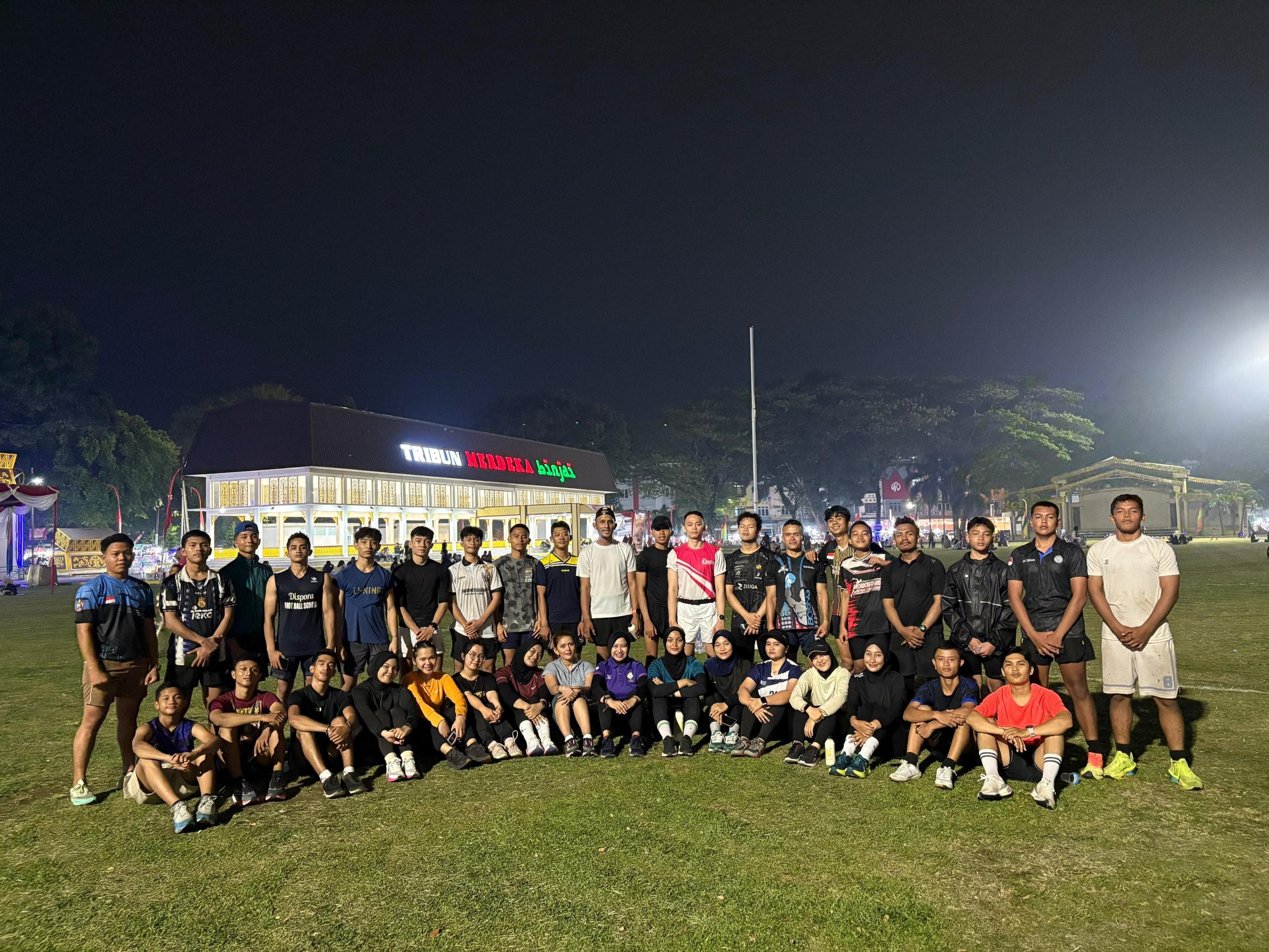 Komunitas Anak Muda Tergabung di T2R Official Selenggarakan Kegiatan Night Run di Kota Binjai 