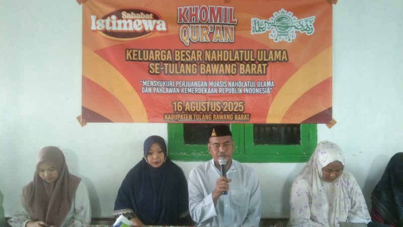 PCNU Tubaba Gelar Khotmil Qur’an Serentak di 500 Titik, Libatkan 5.000 Warga NU Peringati HUT RI