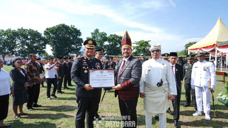 Peringati HUT RI ke – 80 Tahun, Pemkab Batu Bara Gelar Upacara Detik – detik Proklamasi dan Penaikan Bendera