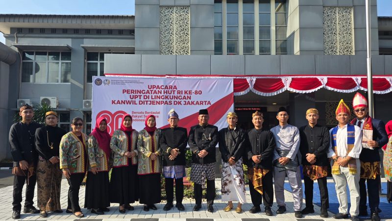 Bersatu dalam Wastra Nusantara, Rutan Cipinang Gelar Upacara HUT RI ke-80