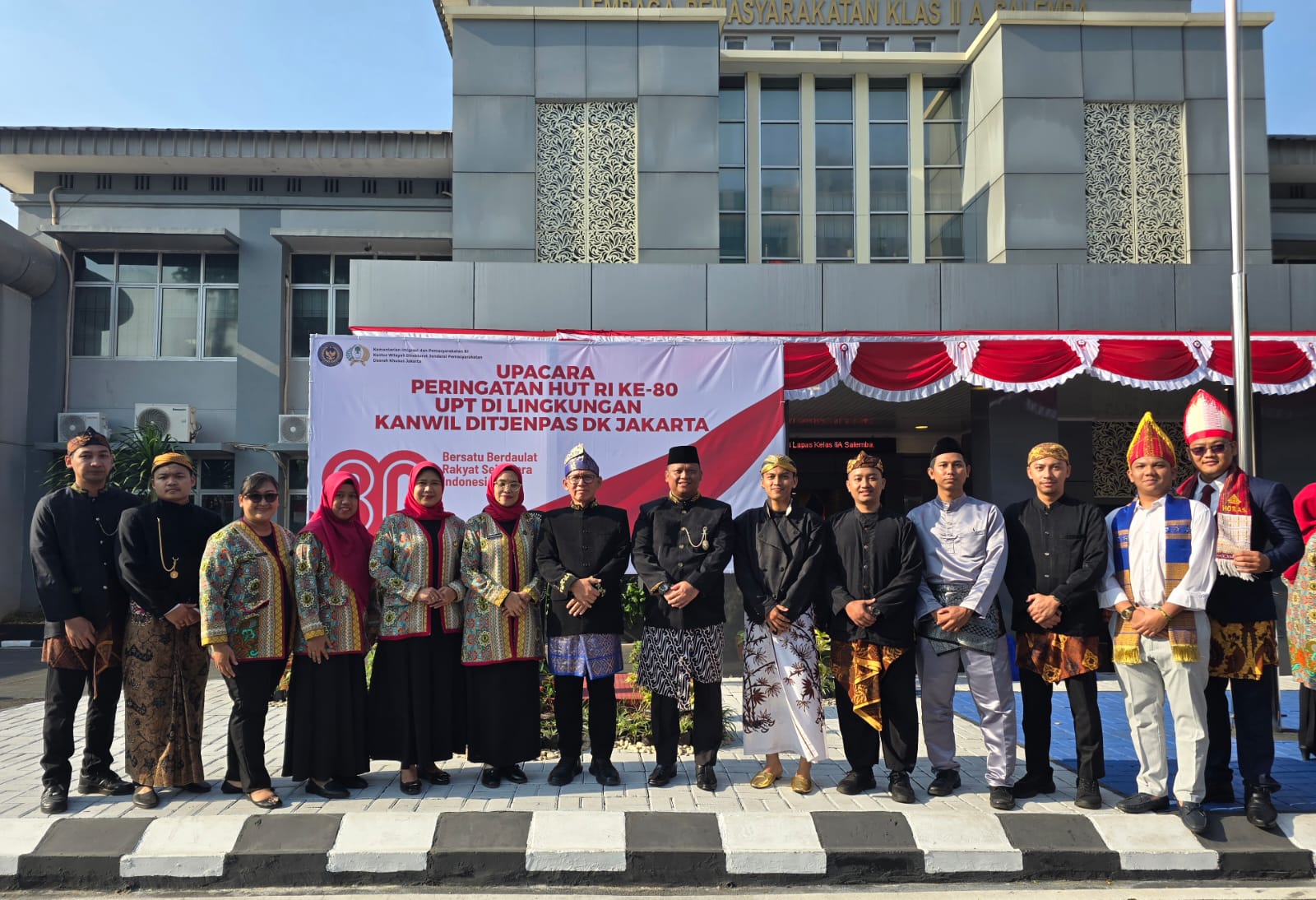 Bersatu dalam Wastra Nusantara, Rutan Cipinang Gelar Upacara HUT RI ke-80