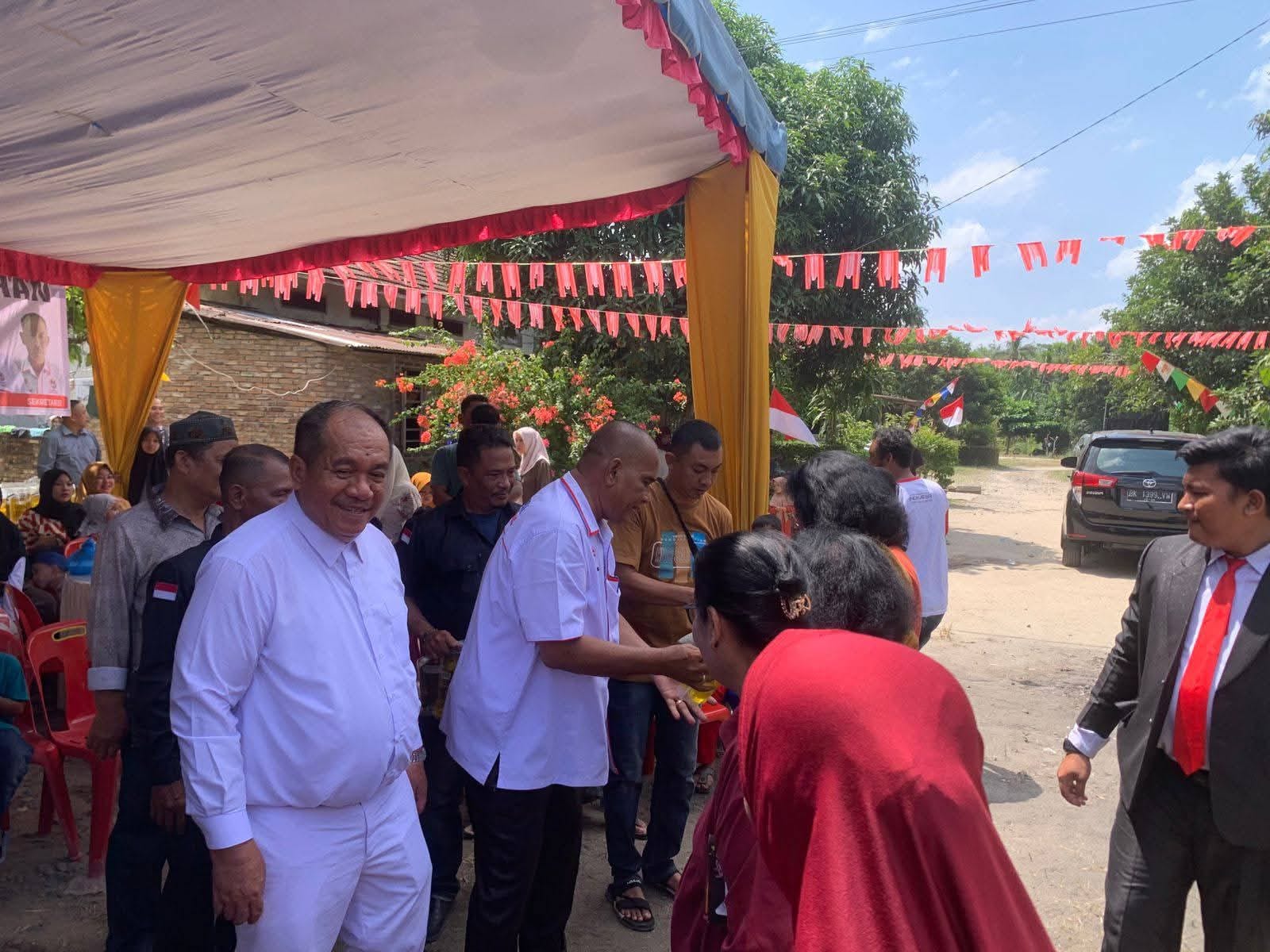 Wakil Bupati Asahan Pimpin Upacara Penurunan Bendera HUT ke-80 RI