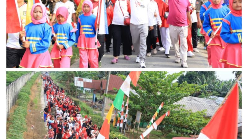 Semarak HUT ke-80 RI, Bupati Darma Wijaya Lepas Ratusan Peserta Jalan Santai